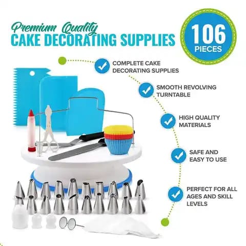 106 PCS Baking & Cake Decorating Tools set