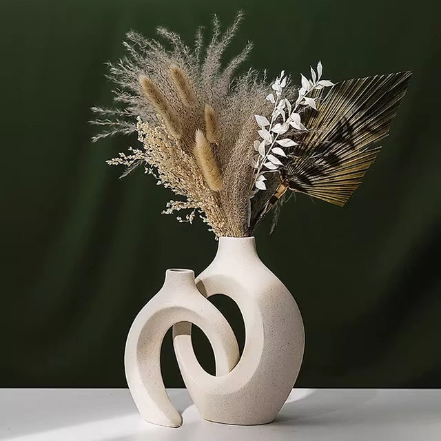 European style nordic ceramic flower vase