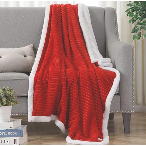 Flannel Sherpa Throw Blankets