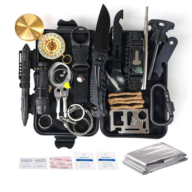 Survival Kit 40 tools, First Aid Kit, Survival Gear, camping, Hiking, Hunting, Fishing
