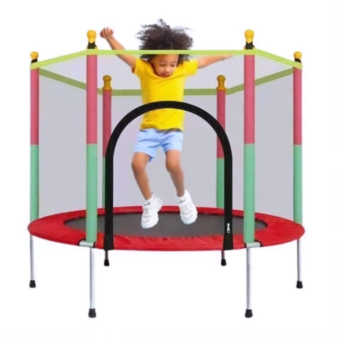 140 cm Trampoline with Safety For Indoor And Outdoor with Enclosure Net