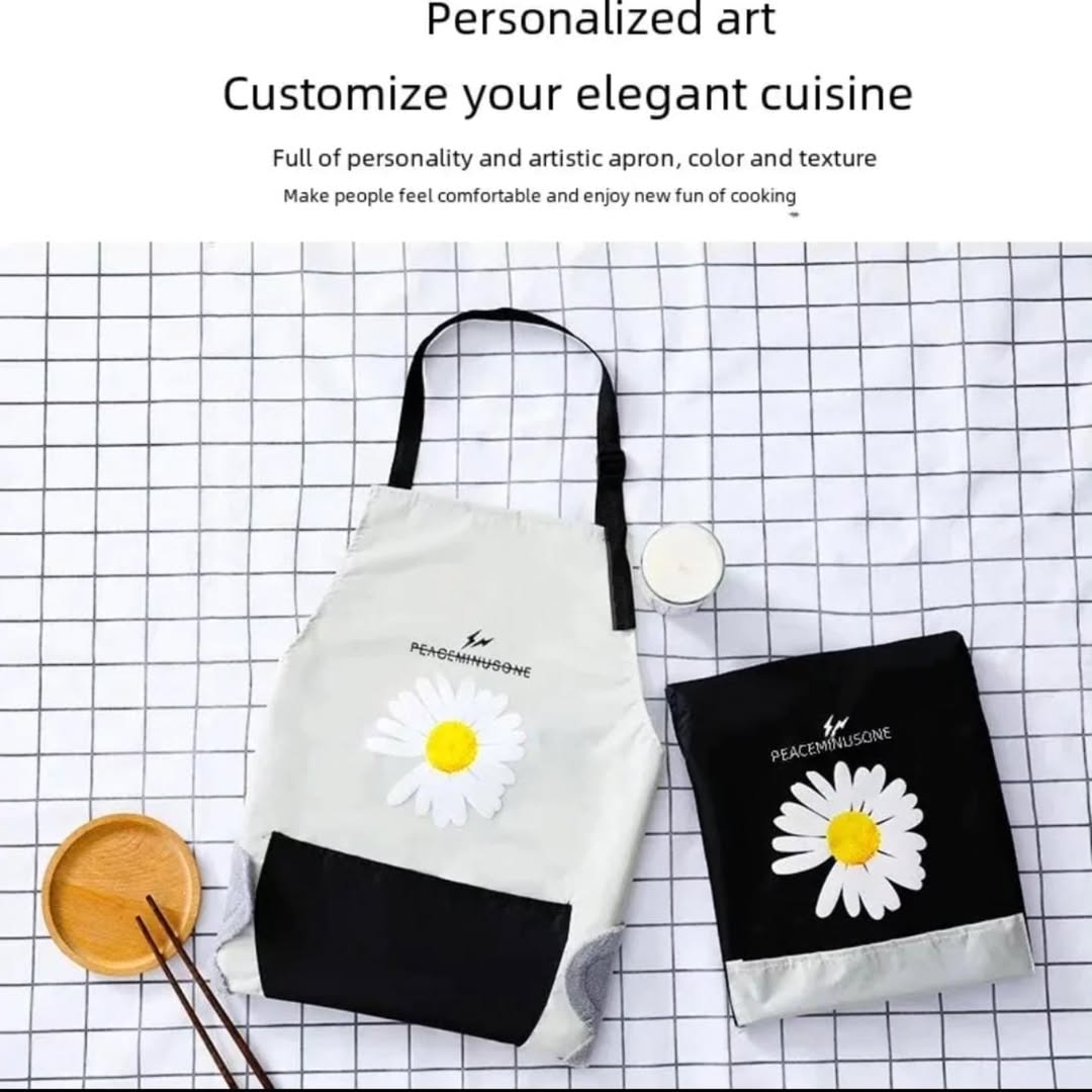 Floral waterproof apron