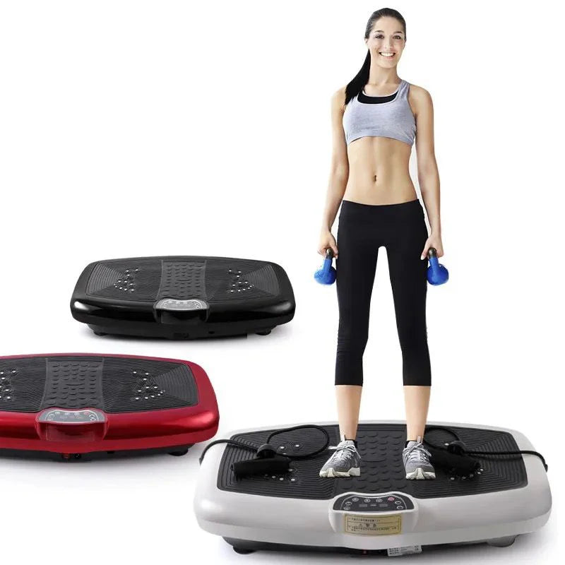 Ultra Slim Vibration Plate Exercise Machine, 3 Programs + 99 Levels, Full Whole Body Vibration Machine For Home Fitness