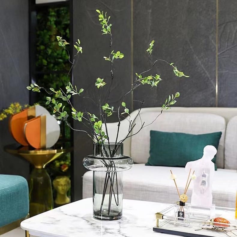 Clear Black Crystal Vase