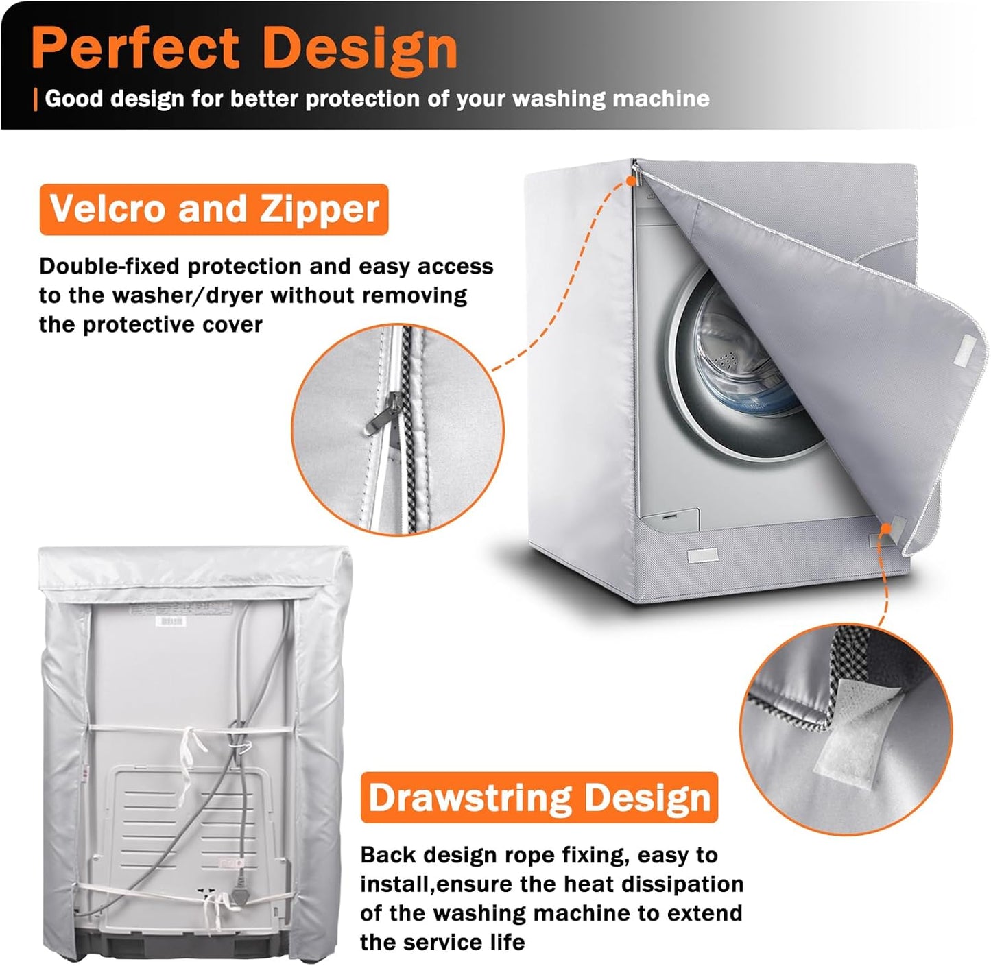 Washer/Dryer covers Front load