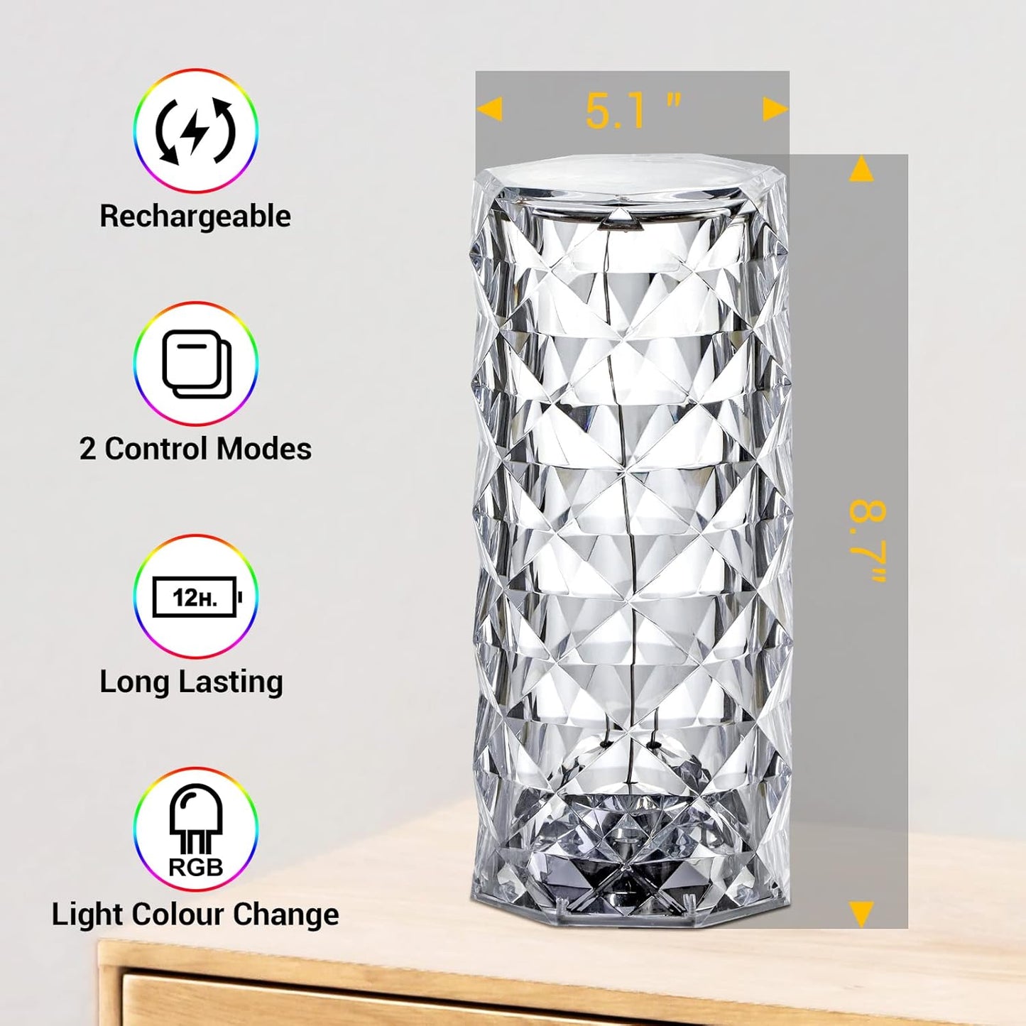 Touch Crystal Table Lamp