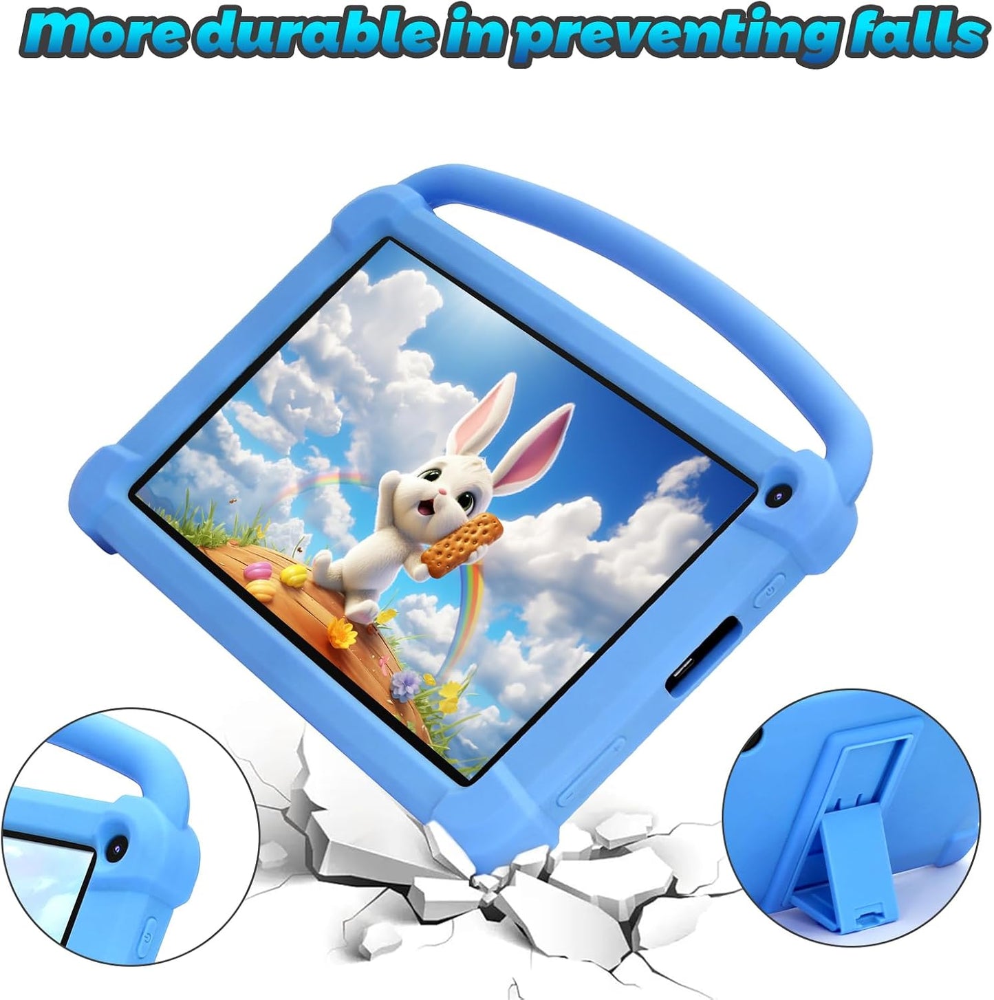 Kids Android Tablet  For Boys Girls Dual Cameras Children's Leaning Machine Game Student Tablet WiFi with protection case random 7" 3+32GB