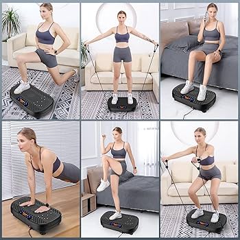 Ultra Slim Vibration Plate Exercise Machine, 3 Programs + 99 Levels, Full Whole Body Vibration Machine For Home Fitness