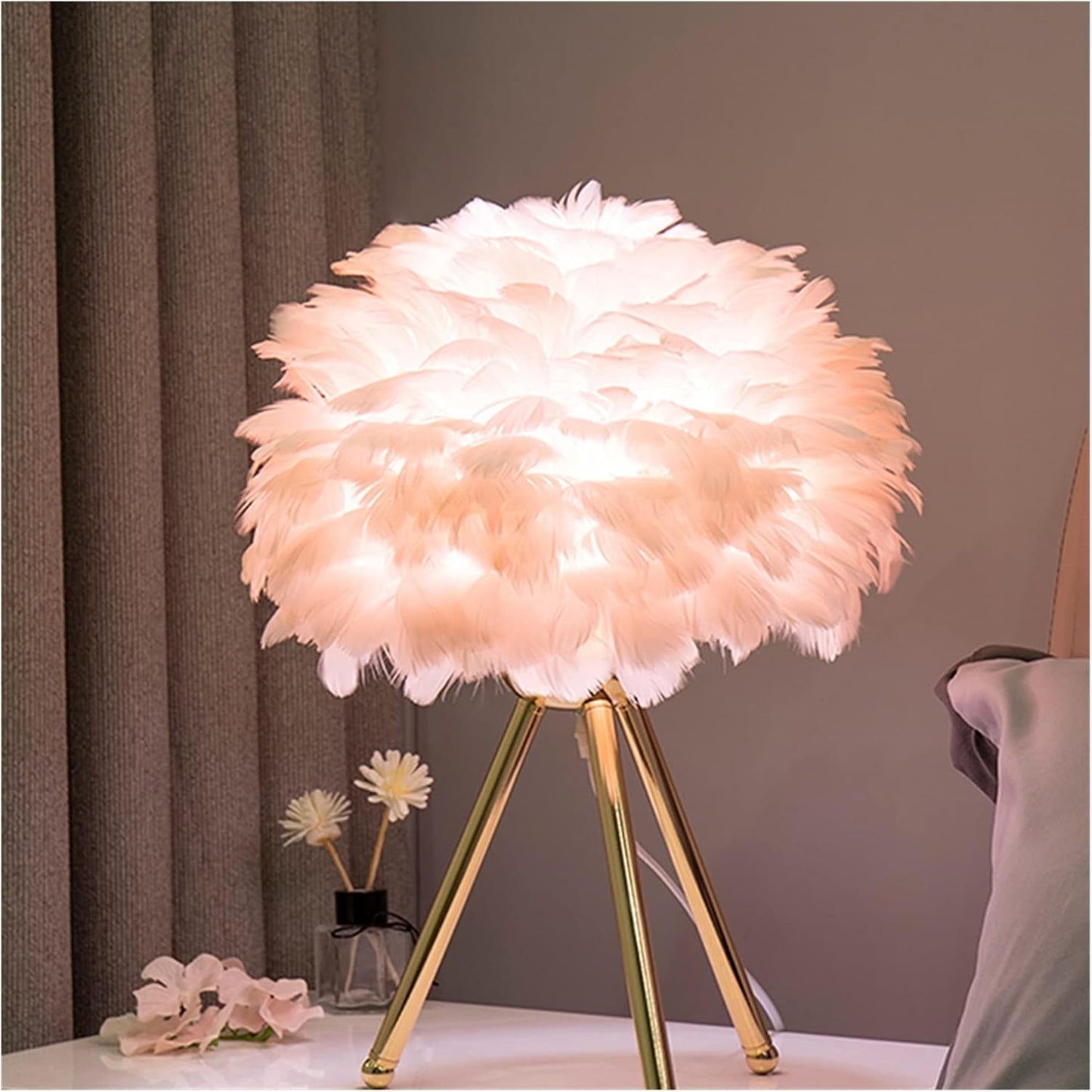 Goose Feather Lamp Shade