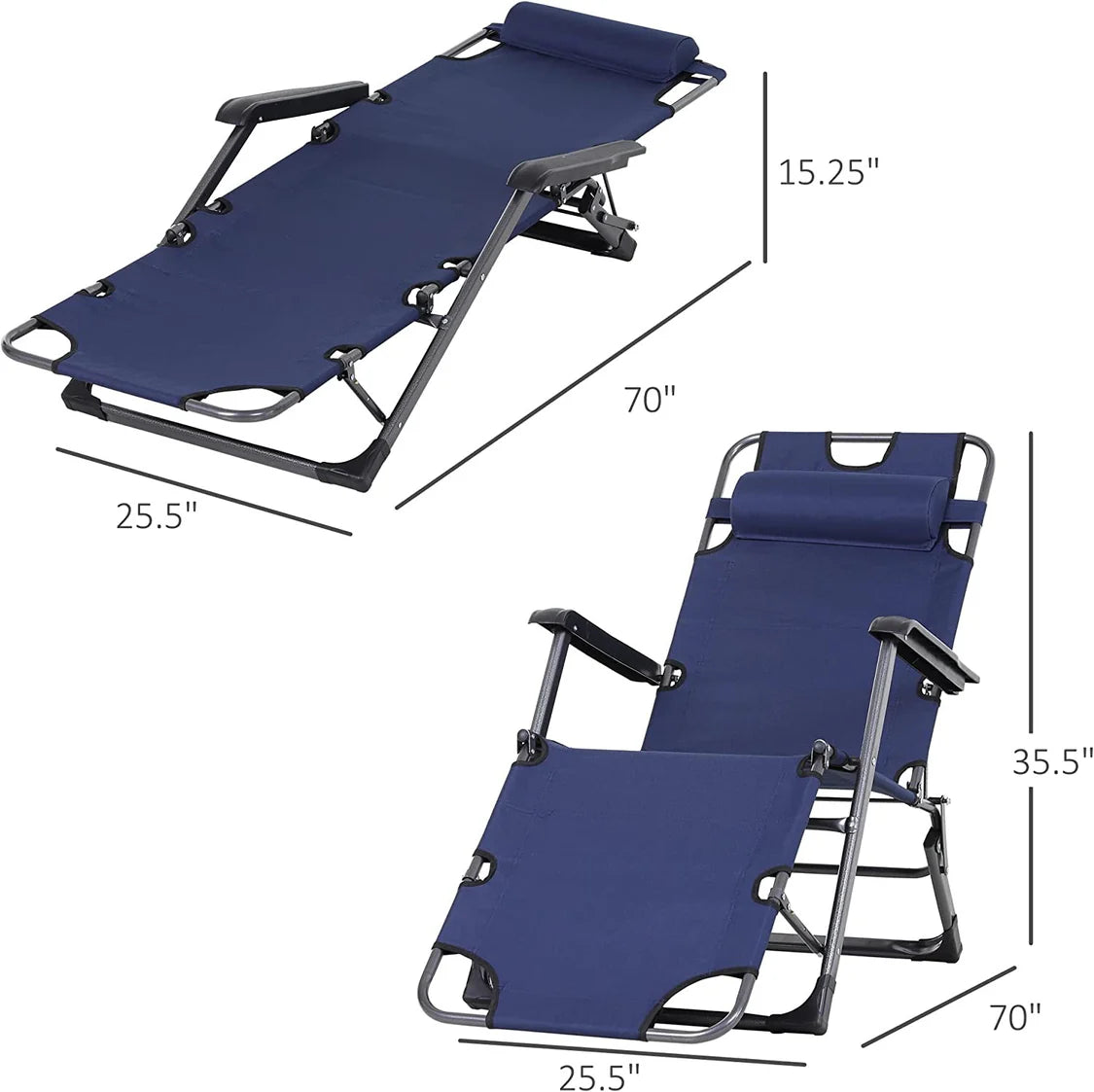 Zero Gravity Portable Outdoor Camping Patio Chair