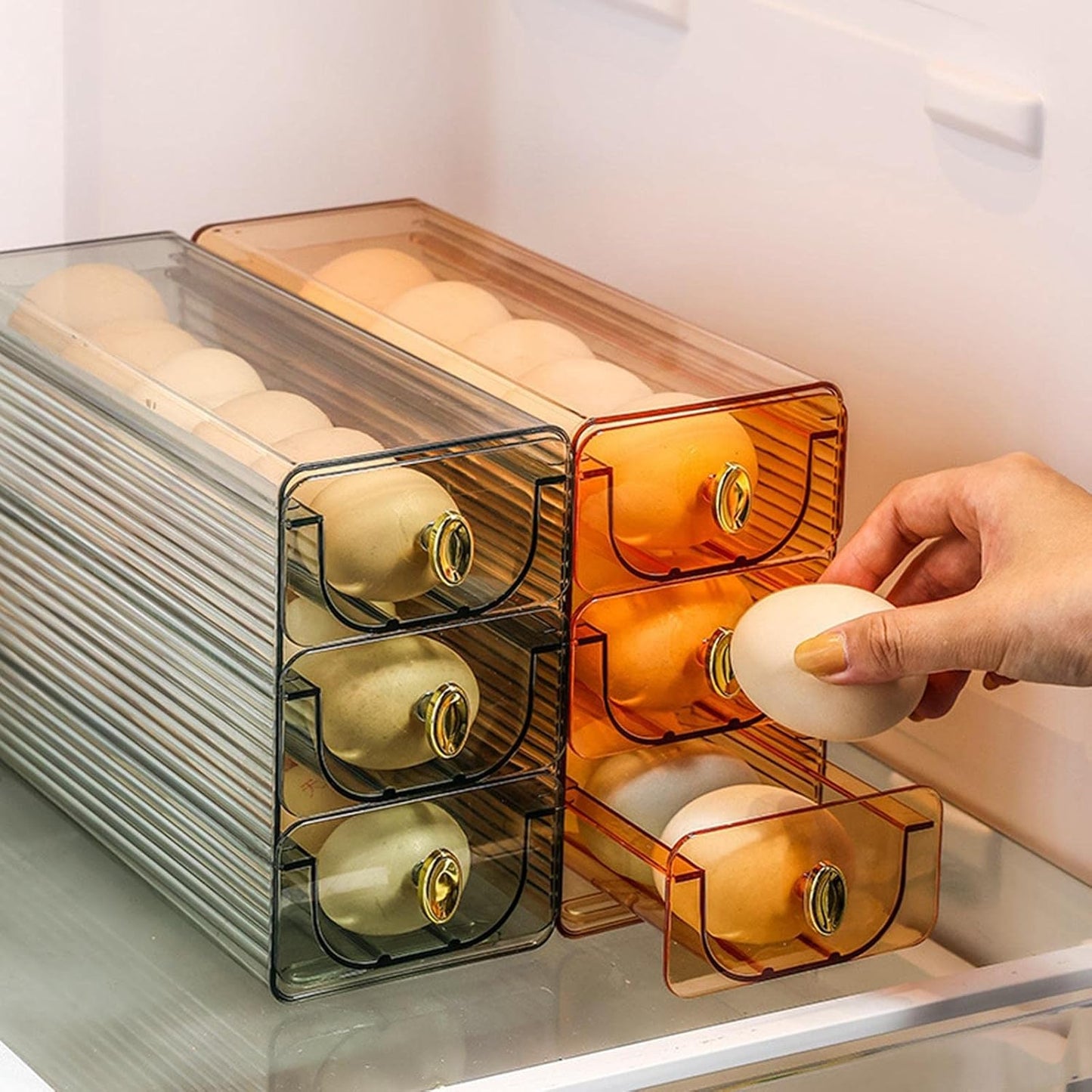 Transparent Acrylic Egg Organizer