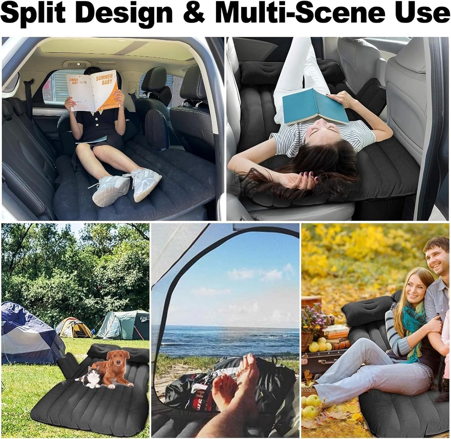 Car Travel bed automotive air inflatable mattress.