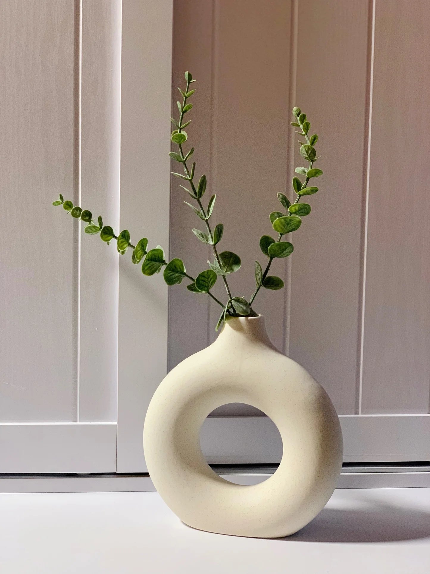 2 in 1, 14cm & 16cm Nordic Doughnut Flower Vase