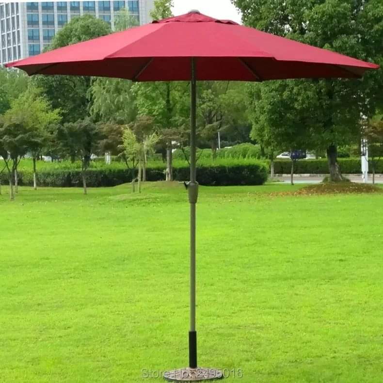 Folding Outdoor umbrella with iron pipe