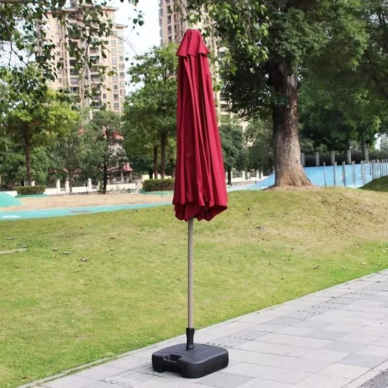 Folding Outdoor umbrella with iron pipe