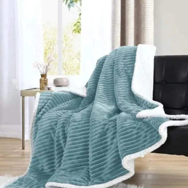 Flannel Sherpa Throw Blankets
