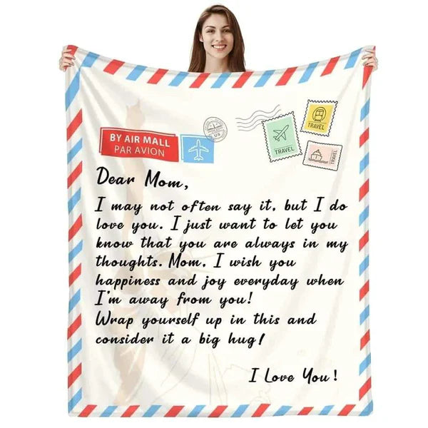 Assorted Express Letter Cozy Throw Blankets