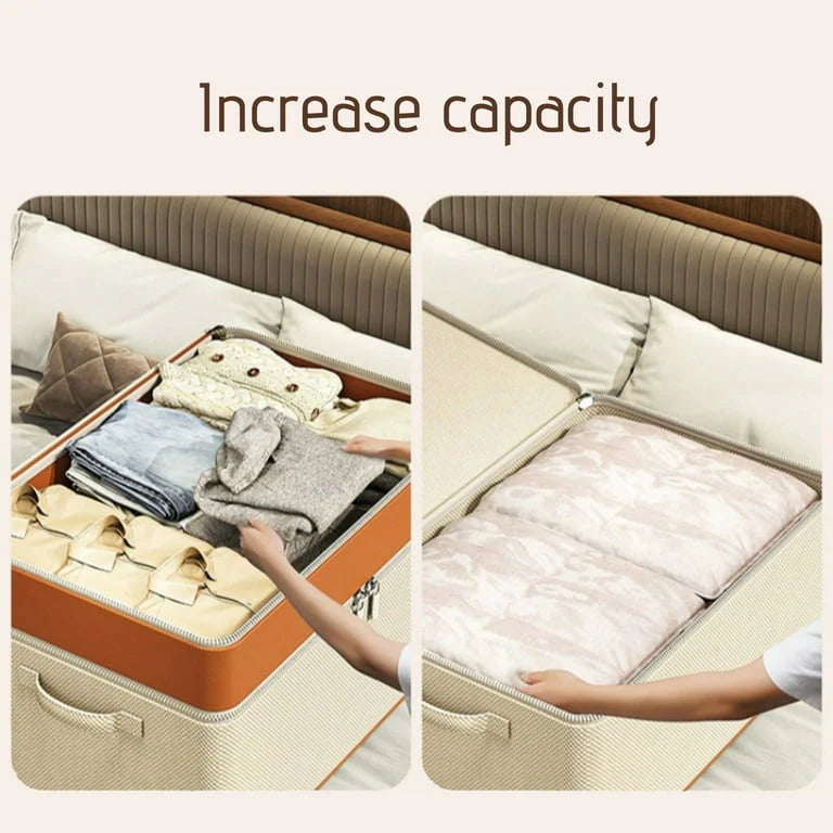 Double Layer Zipper Clothes Storage Bag