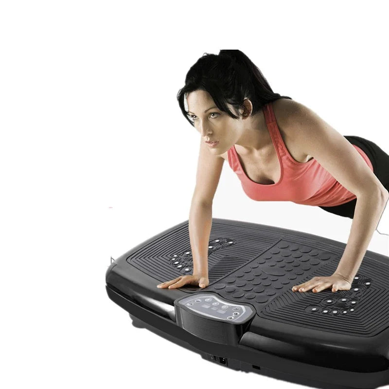 Ultra Slim Vibration Plate Exercise Machine, 3 Programs + 99 Levels, Full Whole Body Vibration Machine For Home Fitness