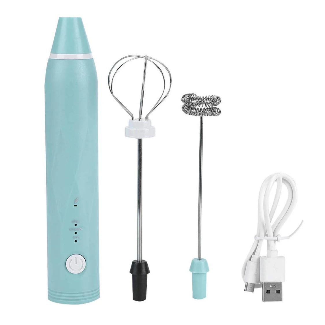 Mixer Stirrer Stainless Steel Stem Egg Beater For Coffee, Milk Frother, Whipped Creamer, Juice and Other Mix Things. Powered by battery