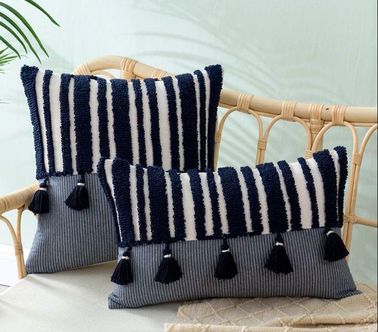 Tassels Moroccan Style Lumbar pillow covers