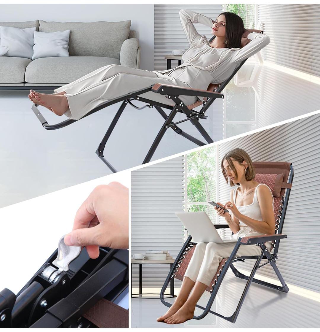 Portable Camping Chair with Neck Support