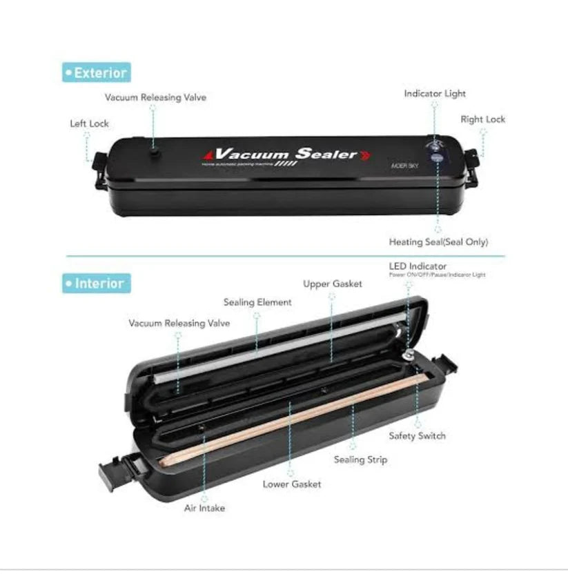 Food vacuum sealer machine