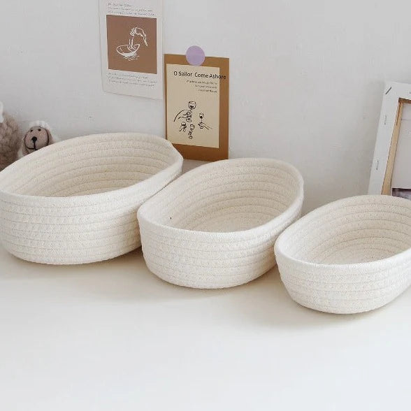Woven Nordic Cotton Rope Storage
