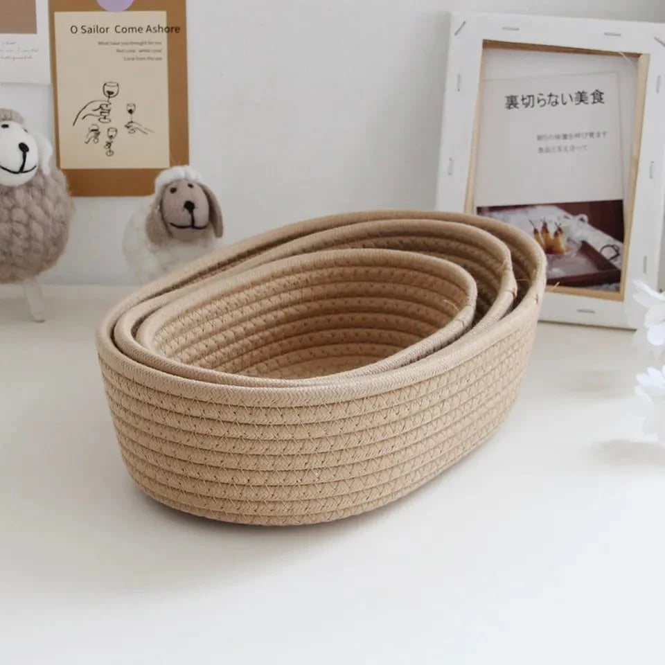 Woven Nordic Cotton Rope Storage
