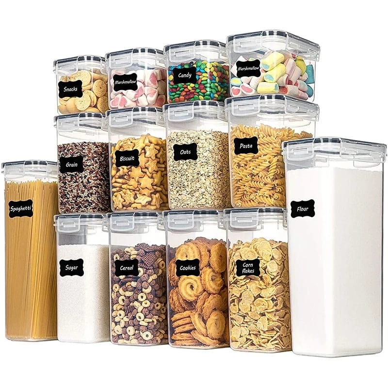 Airtight plastic containers