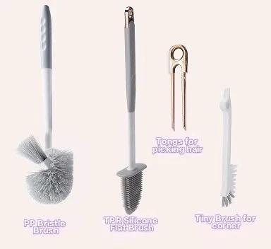 5 in 1 cleaning Toilet Brushes and Drying Holder