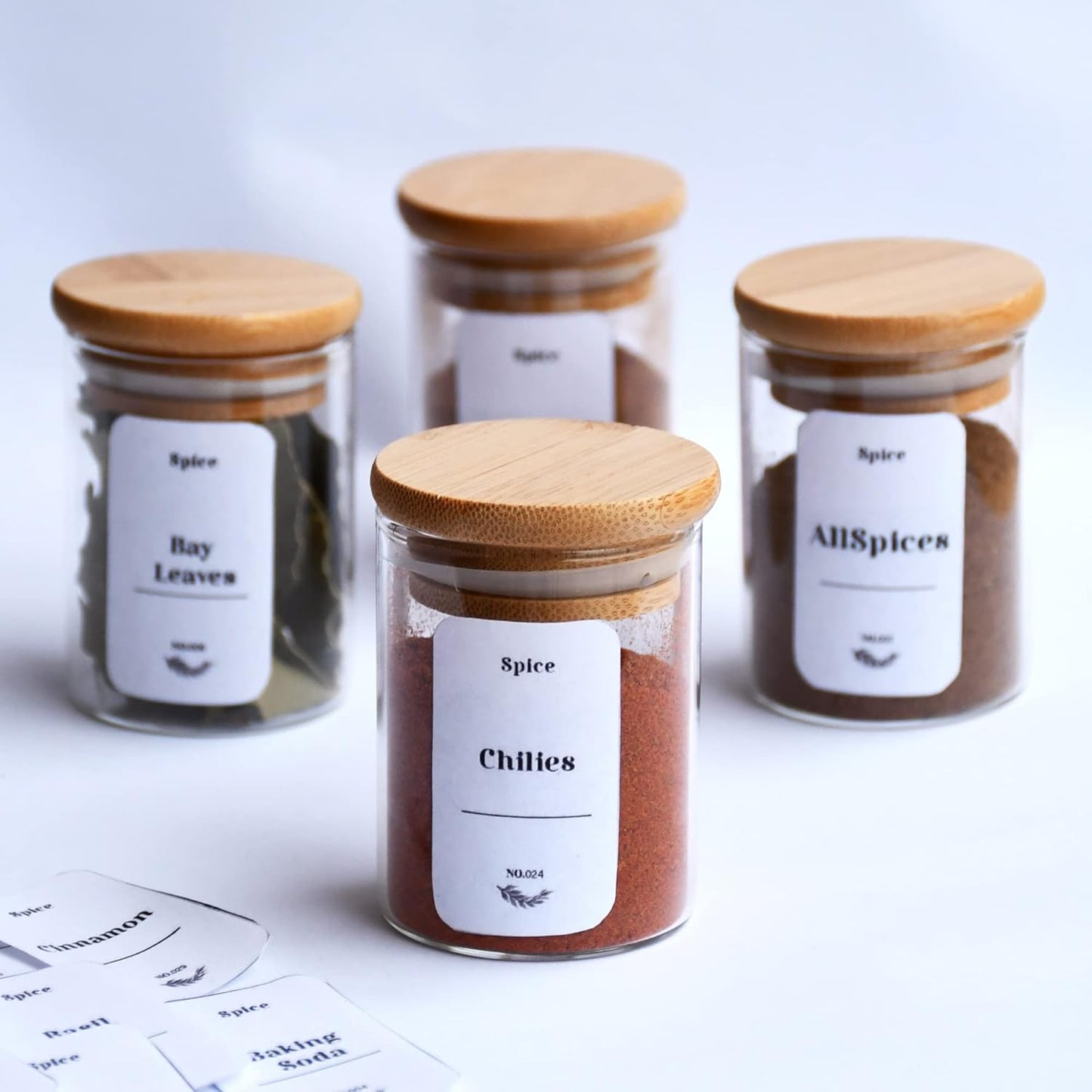 6pcs Spice high borosilicate Jars 150ml