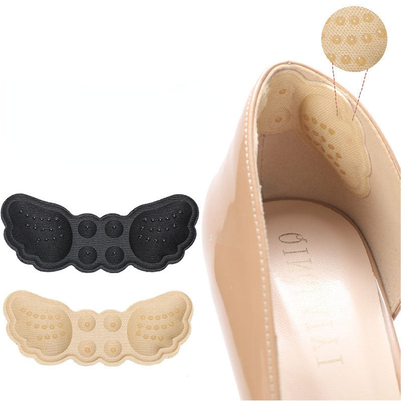 Women High Heel Insoles Butterfly Adjust Size Heel Liner Grips Protector Sticker Heels Pad Foot Care Anti Keep Abreast Heel Pads per pair