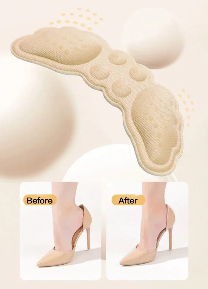 Women High Heel Insoles Butterfly Adjust Size Heel Liner Grips Protector Sticker Heels Pad Foot Care Anti Keep Abreast Heel Pads per pair
