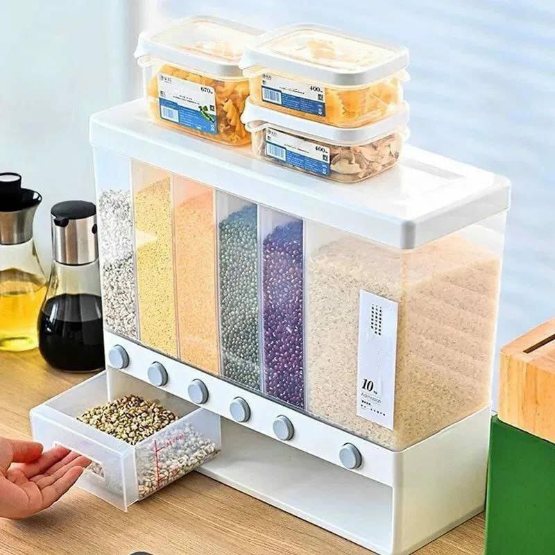 6 Compartment Cereals Dispenser