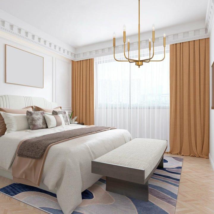 Simplistic Modern Gold Chandelier