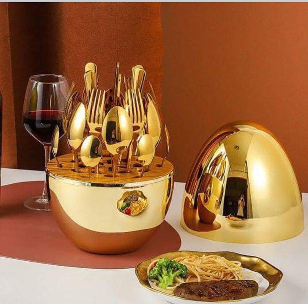 36pc Executive Egg-Shaped Cutlery Set