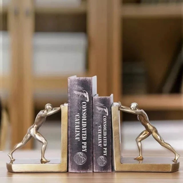 2pcs creative Hercules Bookends Decor