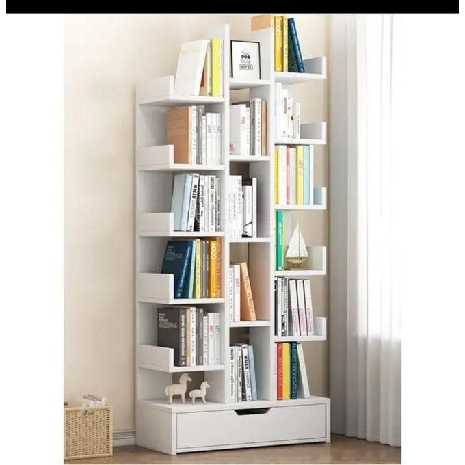 Big Multipurpose Bookshelf With Lower Drawer