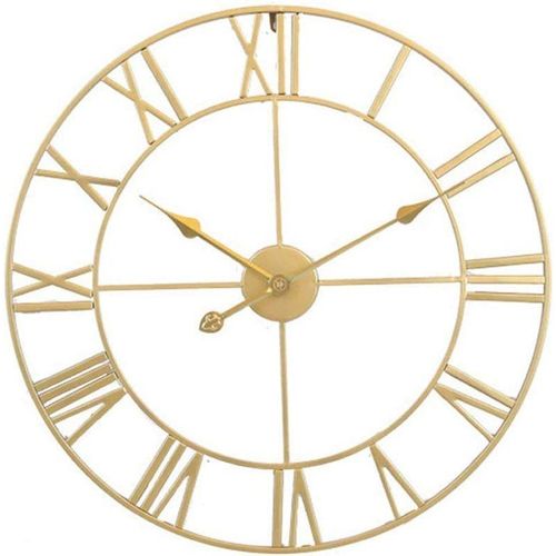 Nordic functional Round Metal Roman Numeral Wall Clocks.