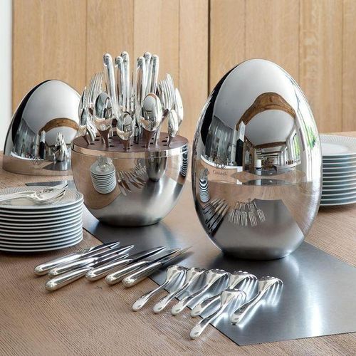 36pc Executive Egg-Shaped Cutlery Set