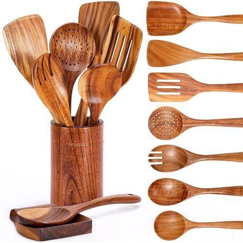 9 in 1 Bamboo Spoon Set