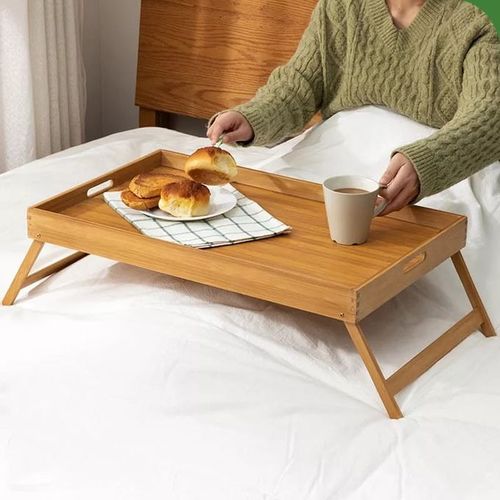 Foldable Bamboo Bed Tray