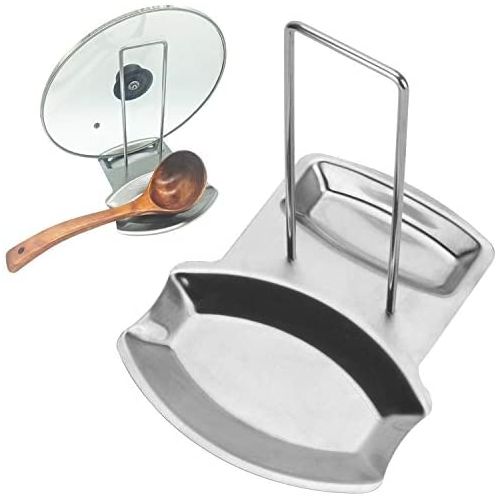 Stainless steel Serving spoon and Pot lid rest