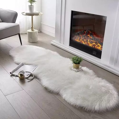 Dashboard/bedside faux fur rug