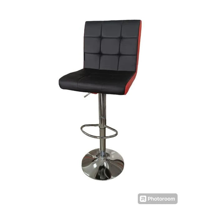 Modern Square Leather Swivel Adjustable Bar Stool, Bar Stool for Kitchen Counter Bar Chairs