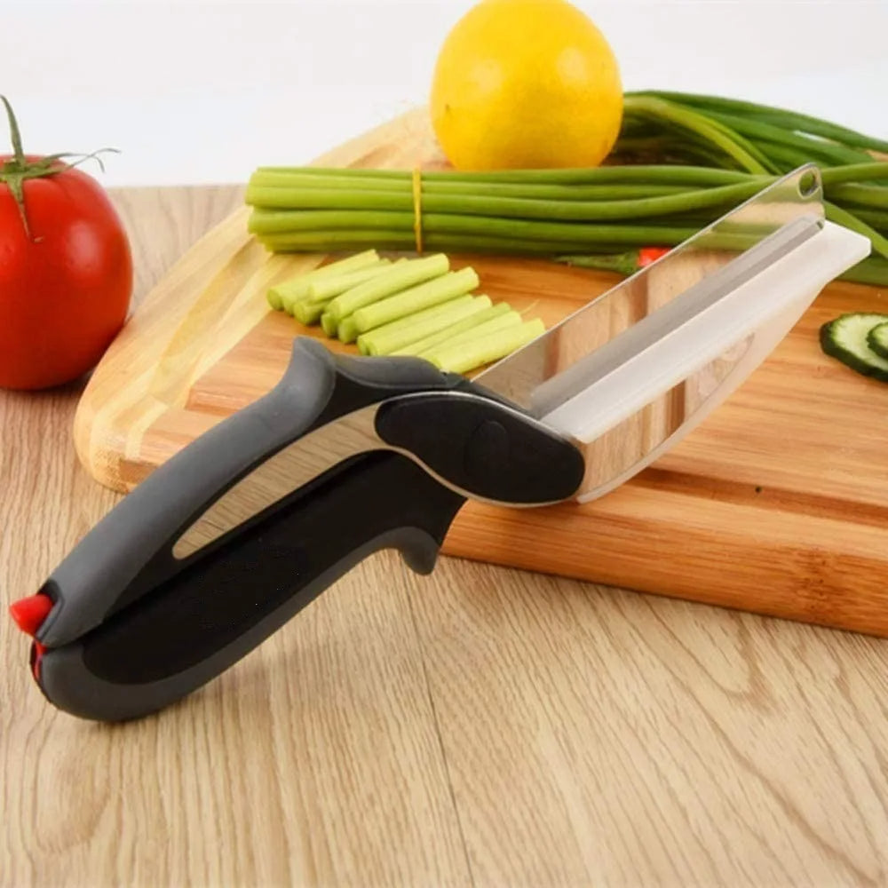 2 in 1 Cutting Board Shaped Kitchen Scissors