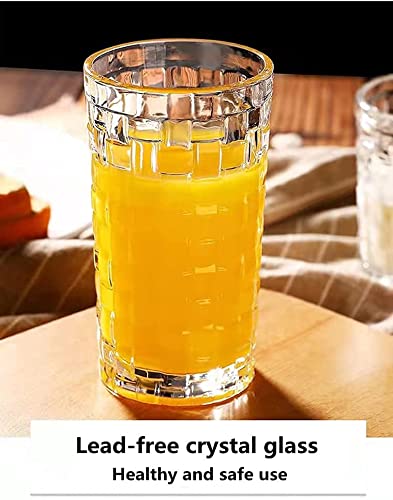 Crystal Clear Long Whisky Glass Tumbler Glass Water and Juice Glass