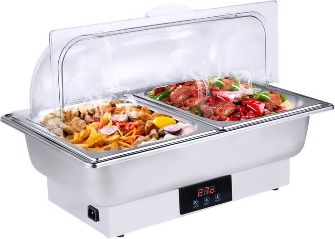 Buffet Warming Tray Chafing Dish High Grade Stainless Steel Chafer Complete Set Buffet Warmer Electric Heating