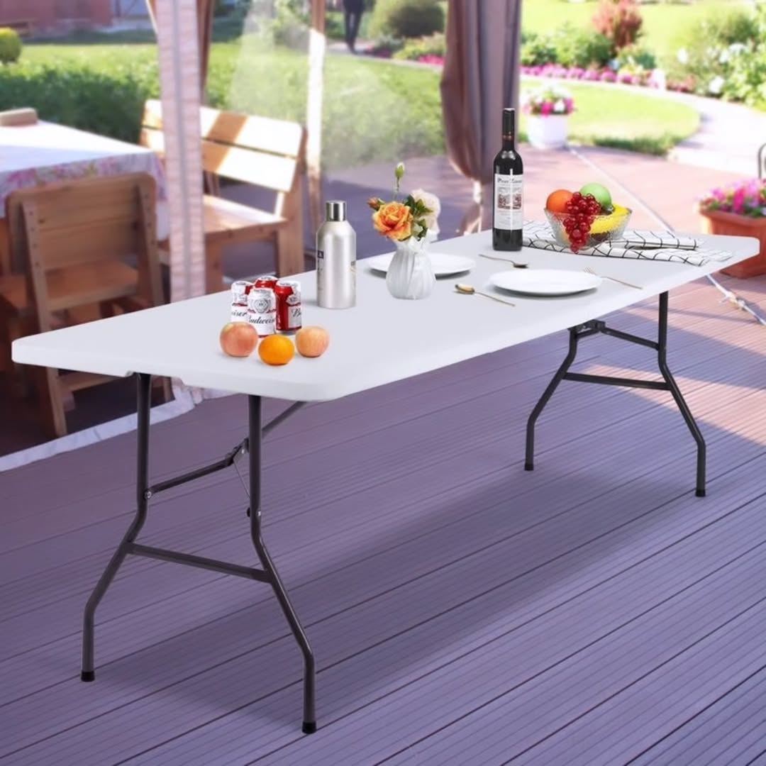 Adjustable Craft Camping and Utility Folding Table